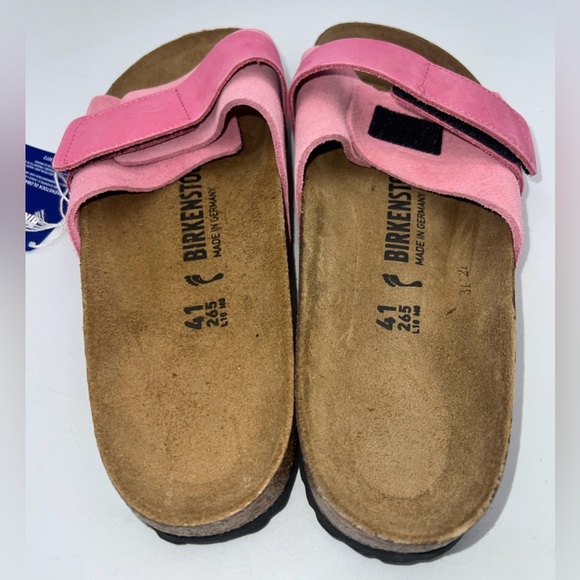 NEW Birkenstock Oita Suede Sandal - Candy Pink NARROW - EU 41/ US 10 Ladies NWB - Picture 3 of 11